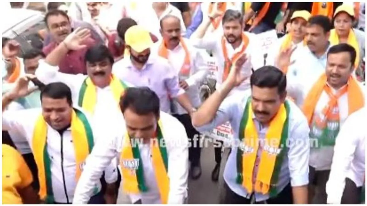 BJP stages cycle rally in Bengaluru to protest state government’s fuel price hike