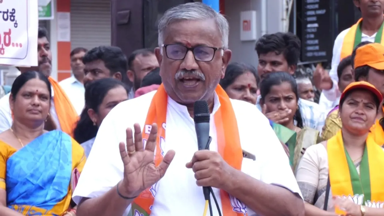 BJP leader Bhanuprakash dies from heart attack while returning from protest against Congress government over price rise