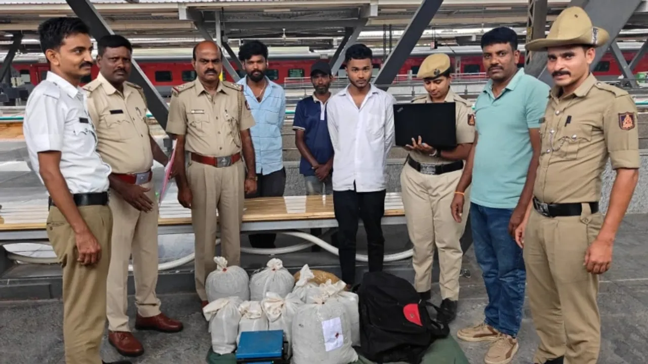 Bengaluru: Railway staff caught in drug smuggling racket, 32.88 kg of marijuana seized