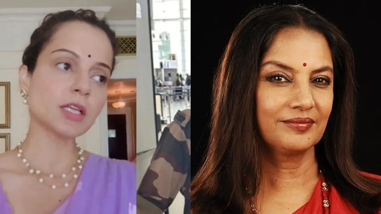 Shabana Azmi throws her weight behind Kangana, stresses security personnel can’t take law in their own hands