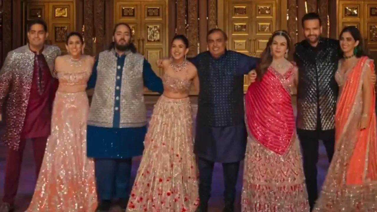 Ambani family grooves to ‘Deewangi Deewangi’ at Anant-Radhika sangeet ceremony