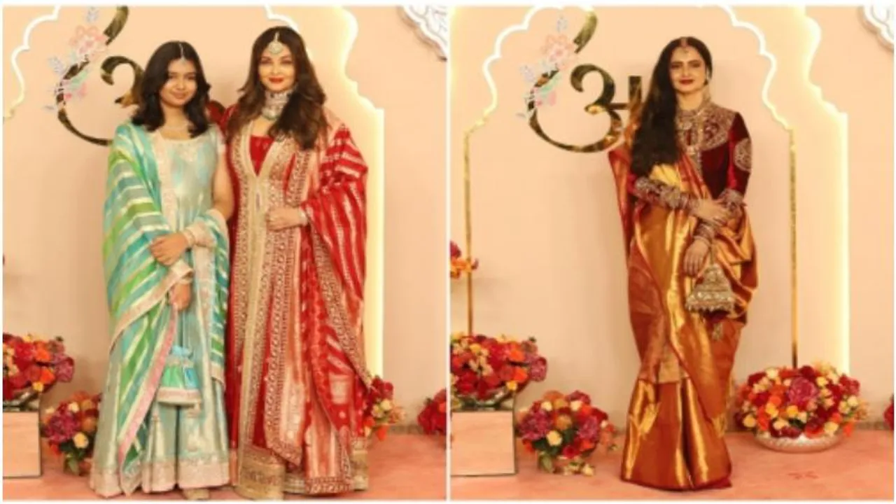 Aishwarya Rai and Rekha's interaction sparks speculation at Anant-Radhika wedding