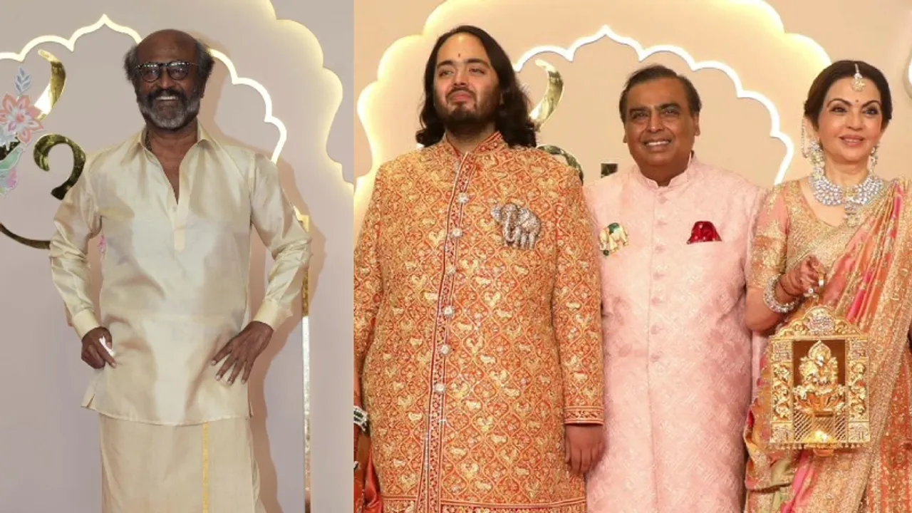 Thalaiva Rajinikant's grand entry at Ambani wedding stuns guests