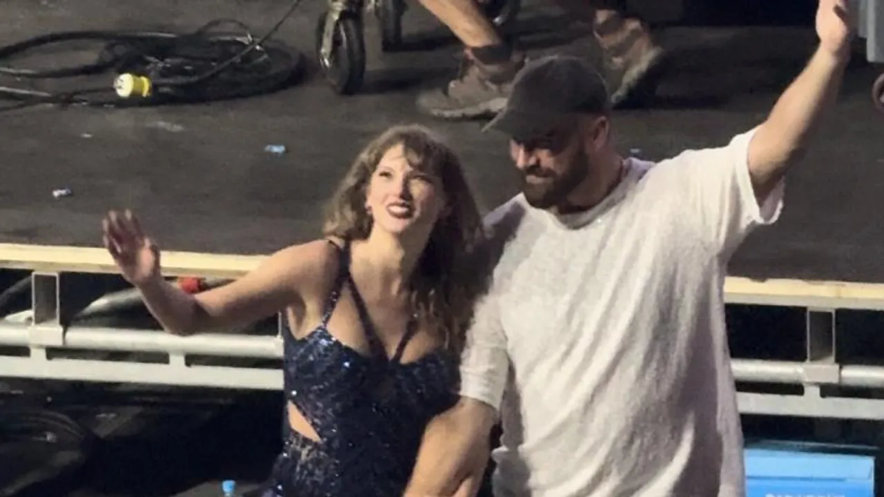 Travis Kelce spotted at Taylor Swift's concert, sparks buzz with lyric change