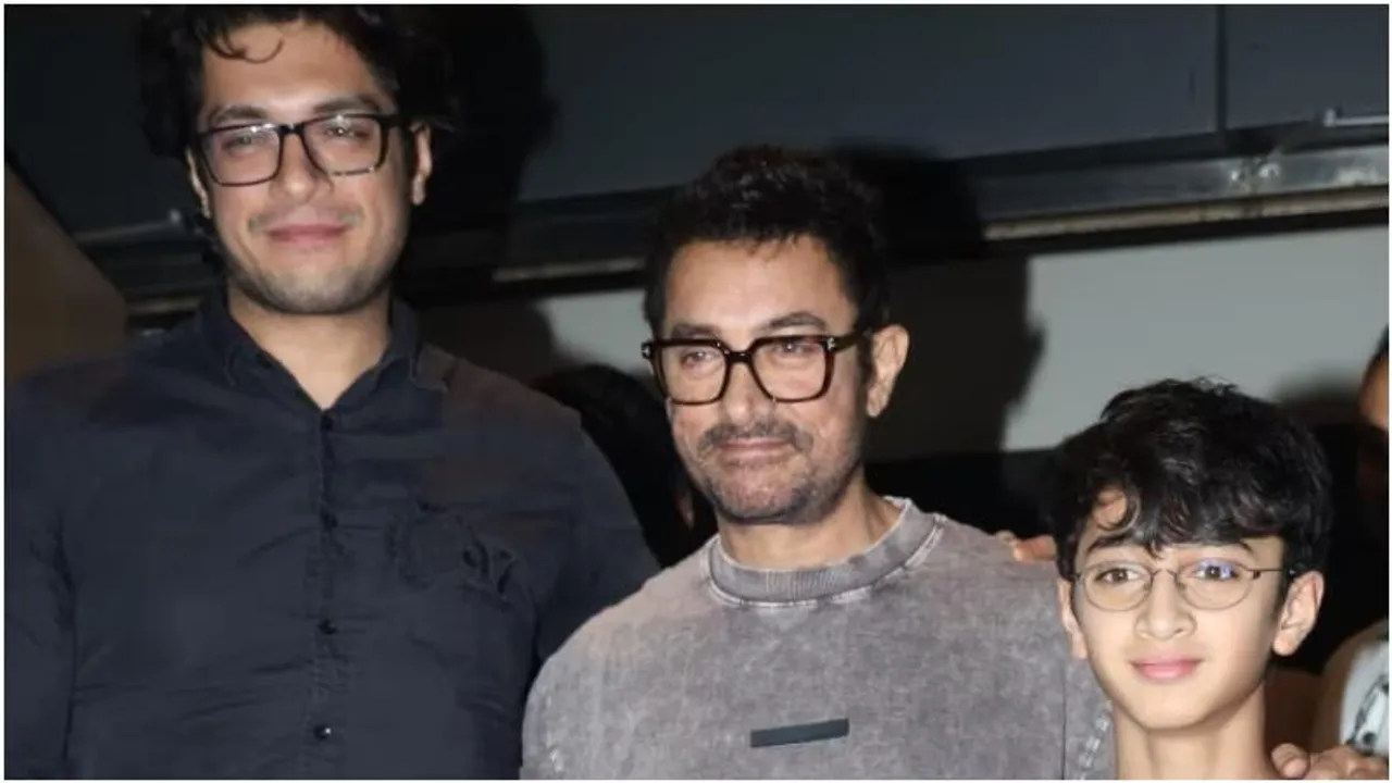 Aamir Khan and sons spotted out with Kiran Rao, fans gush over their resemblance
