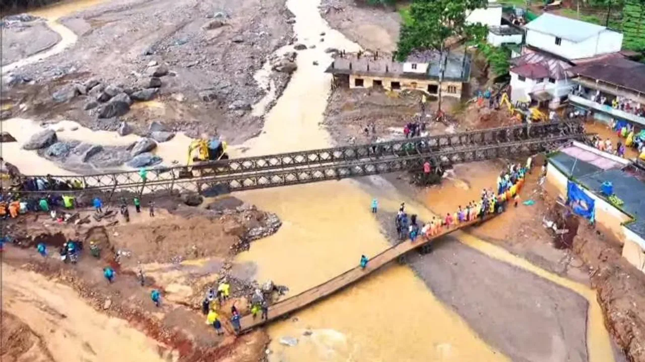 Indian Army constructs Bailey Bridge overnight for Wayanad rescue operations