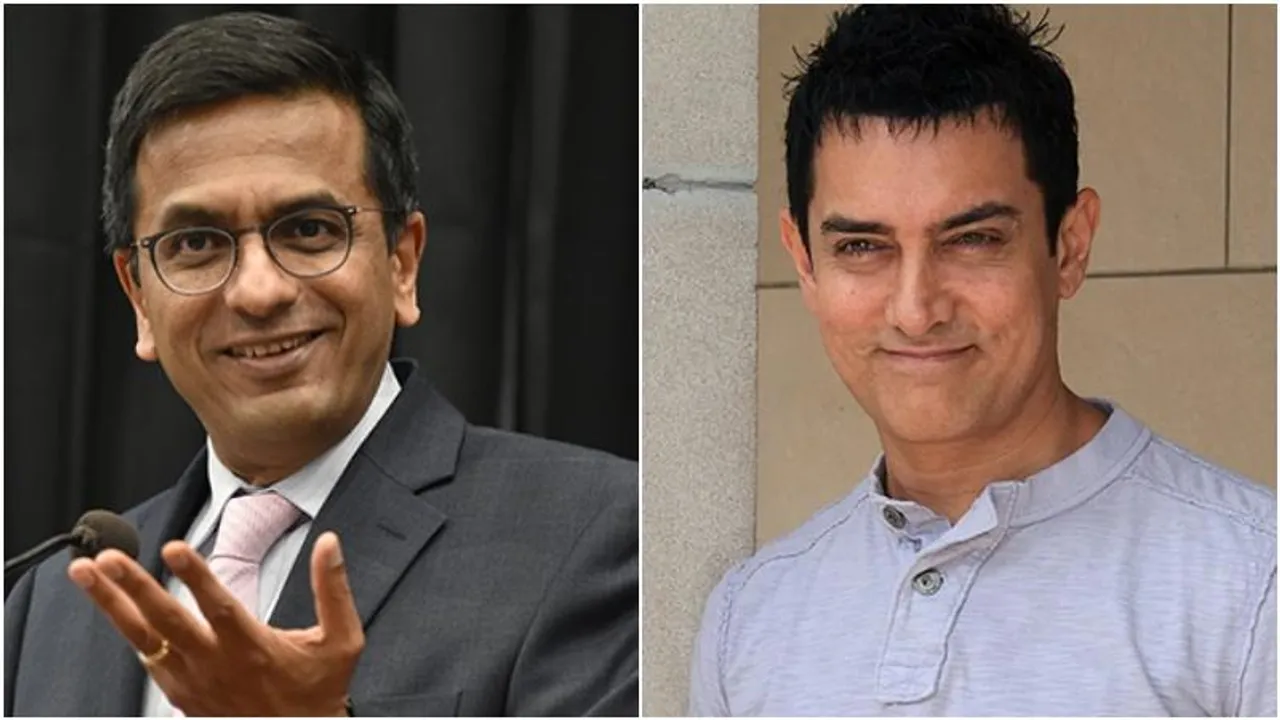 CJI DY Chandrachud welcomes Aamir Khan to Supreme Court for special screening of 'Laapata Ladies'