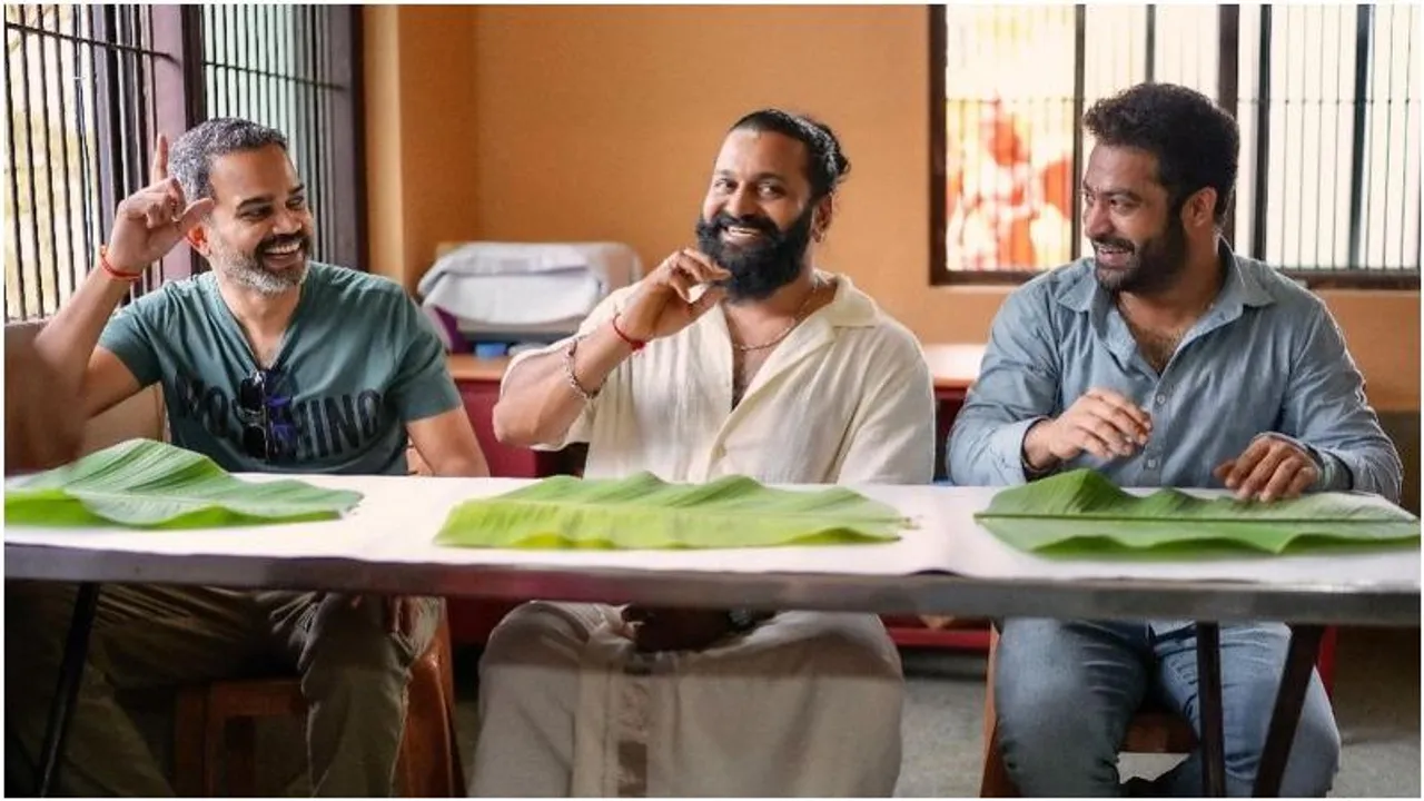 Jr NTR fulfills mother's dream with special temple visit in Udupi; Rishab Shetty, Prashanth Neel join him