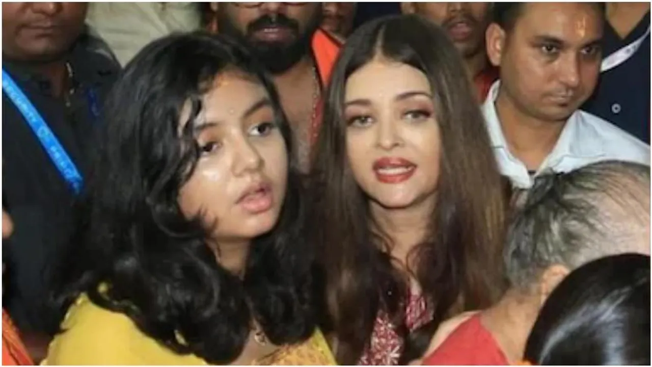 Aaradhya Bachchan steals the spotlight in traditional attire at GSB Ganesh pandal