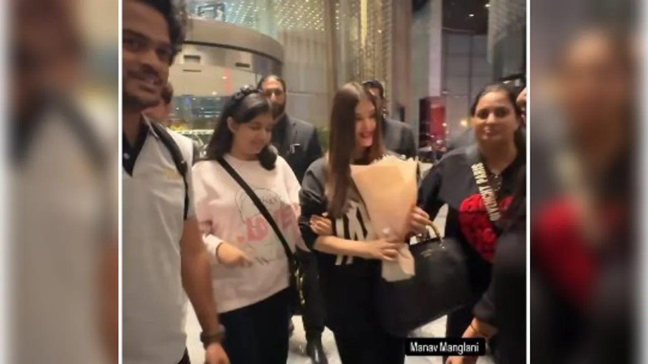 Aishwarya Rai Bachchan and daughter Aaradhya arrive in Dubai for SIIMA 2024