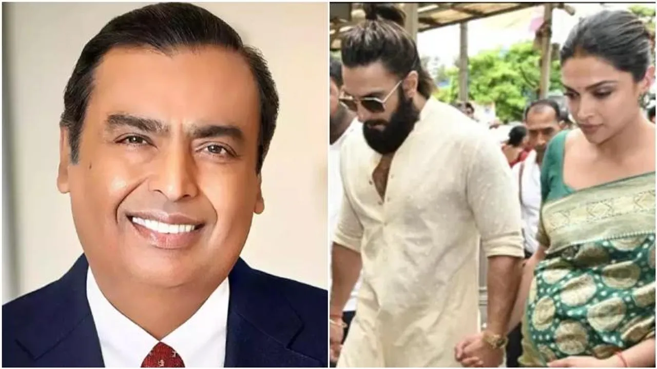 Mukesh Ambani visits Ranveer and Deepika to welcome their newborn baby girl