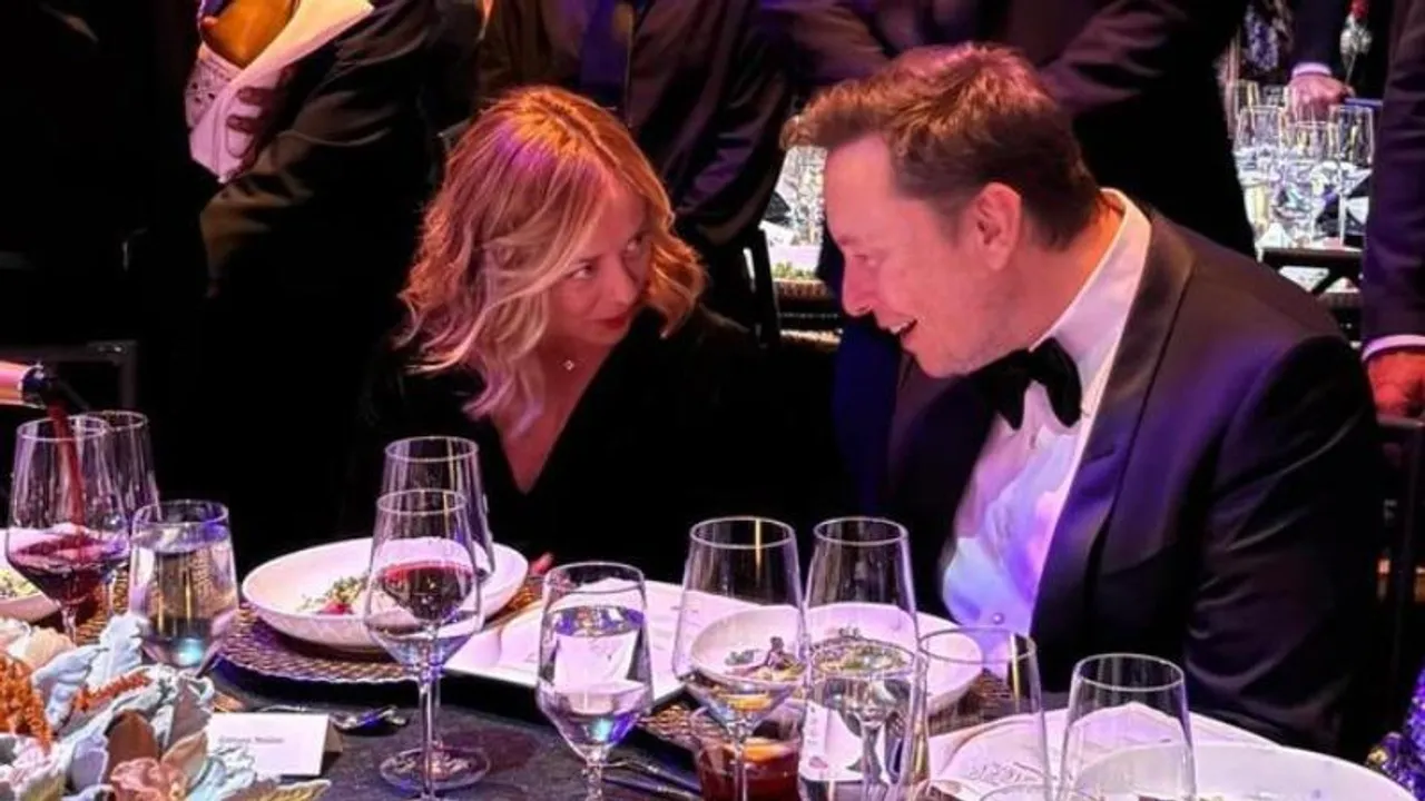 Internet dubs Elon Musk and Giorgia Meloni a ‘perfect couple’ after awards ceremony