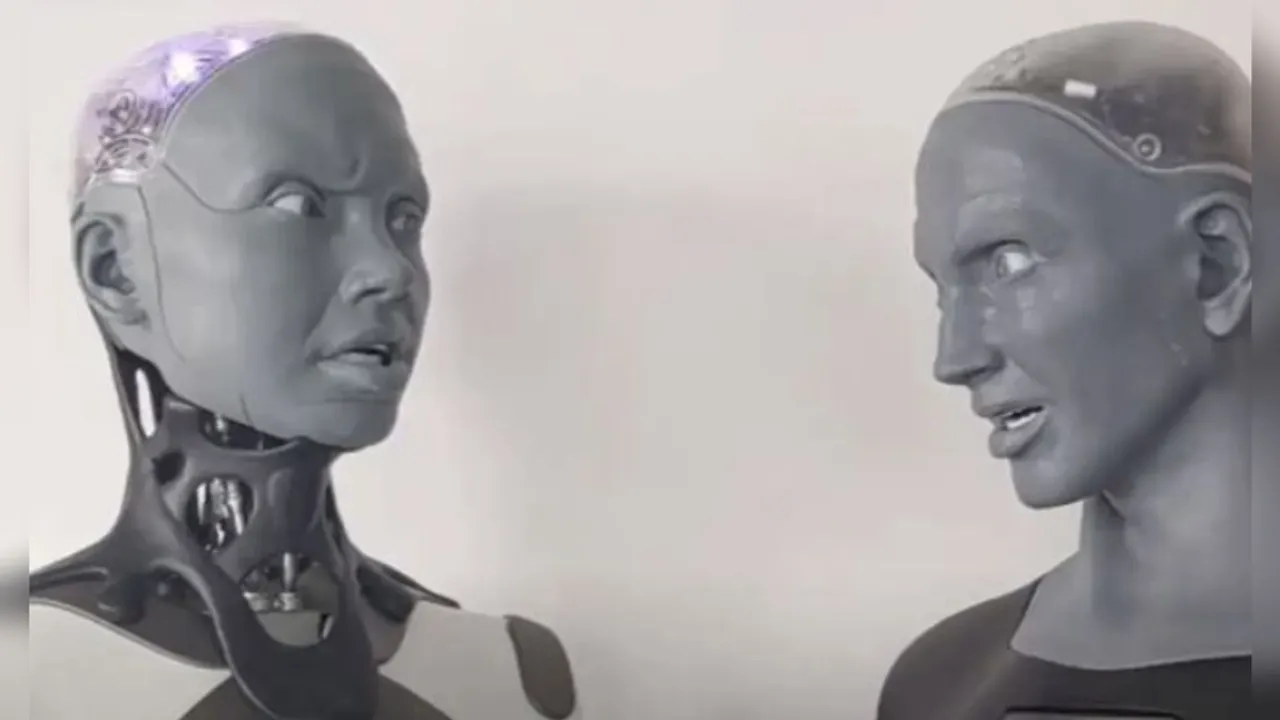 AI robots go viral with humorous 'date' video, sparking fascination online