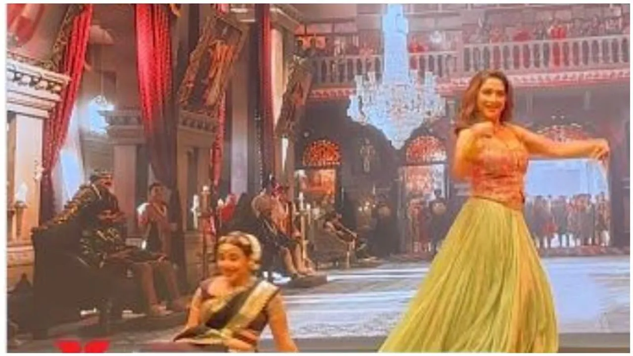 Vidya Balan triumphs over stage slip, delights fans during Ami Je Tomar 3.0 dance with Madhuri Dixit
