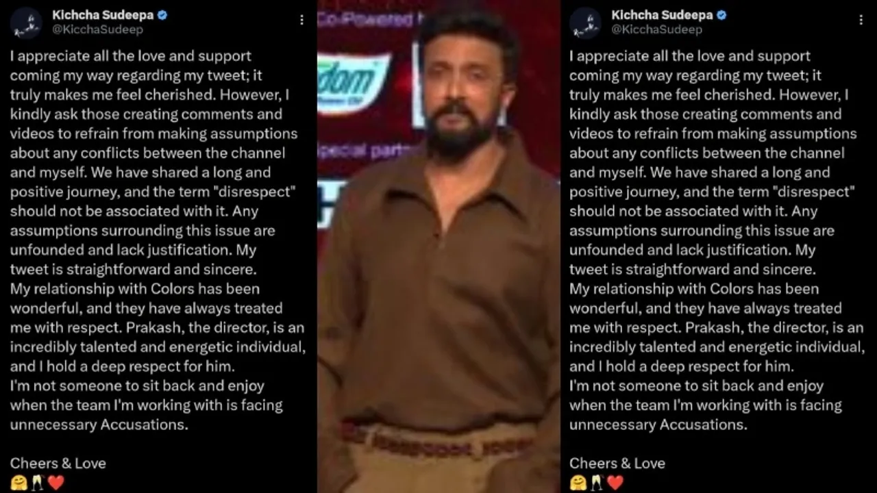 Kichcha Sudeep clears air on exit from Bigg Boss; says no to speculation