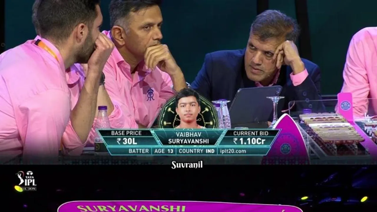IPL Auction 2025: Vaibhav Suryavanshi sold for Rs 1.1 cr to RR; creates history
