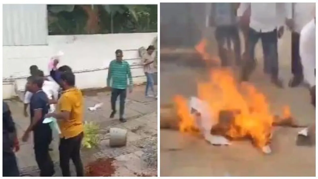 Protesters vandalize Allu Arjun’s Hyderabad home over stampede victim compensation