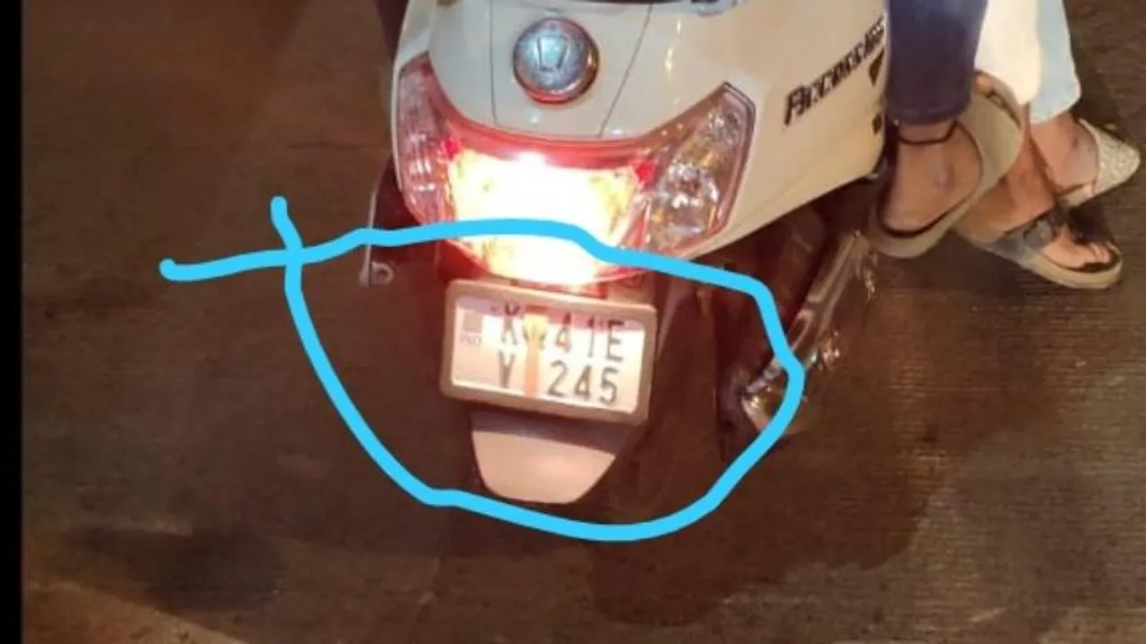 Bengaluru: Riders use spoons to cover number plates, evade traffic cops