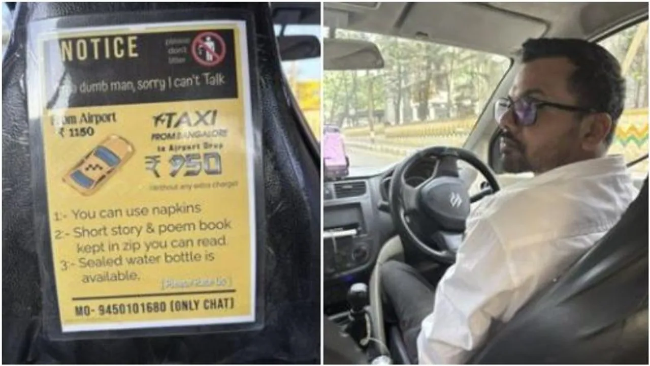 Speech-impaired Bengaluru taxi driver wins hearts with exceptional service