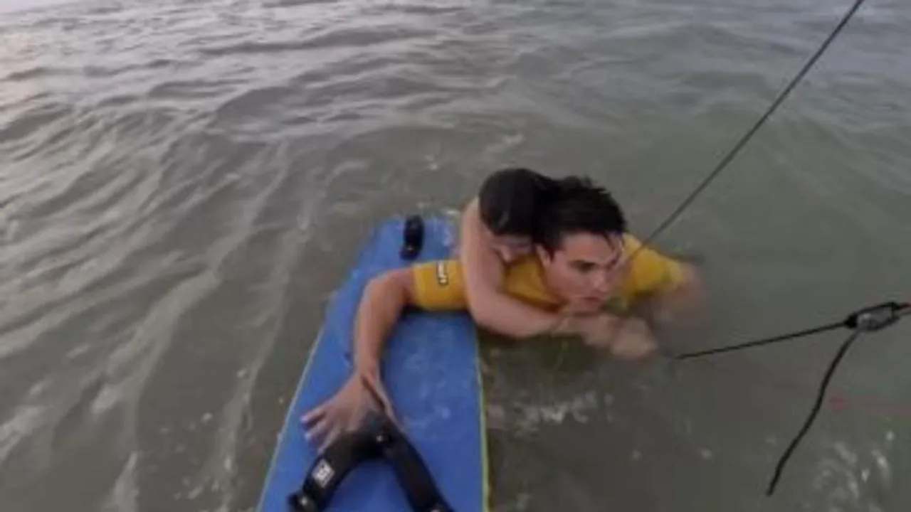 Brazilian Olympian rescues drowning teen in dramatic sea rescue