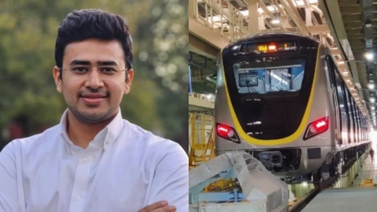 'Bengaluru's Metro Mitra': Manohar Lal Khattar eulogises Tejasvi Surya for championing Yellow Line