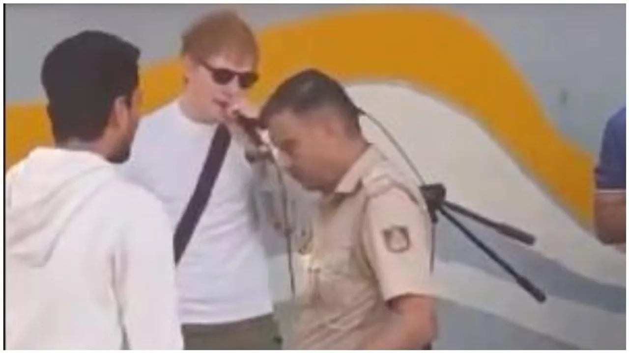 Bengaluru police halt Ed Sheeran’s street performance on Church street
