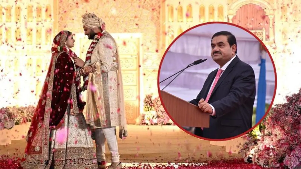 Jeet Adani’s simple wedding shines with ₹10,000 crore philanthropy