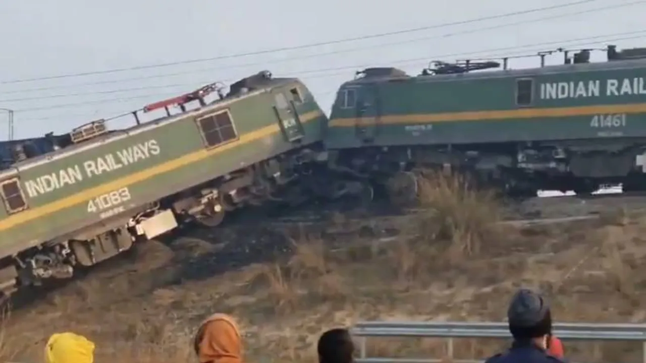 Two goods trains collide head-on in Uttar Pradesh, no injuries reported