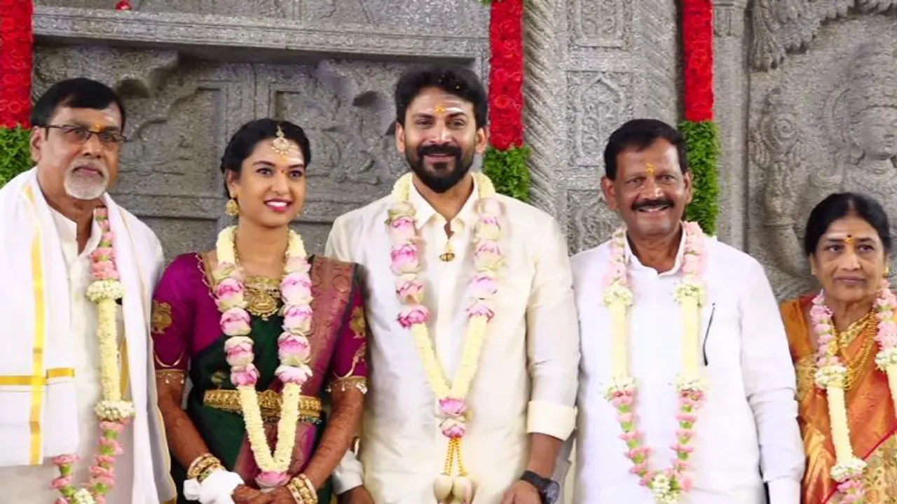 Thousands wish Daali Dhananjay and Dhanyata as they host their wedding reception