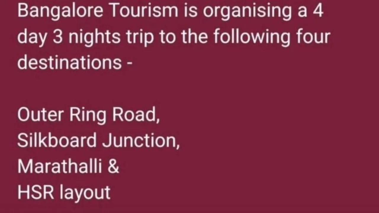 What is 'Chaar Jam Yatra' in relation to Bengaluru traffic? Pai's take will leave you awed