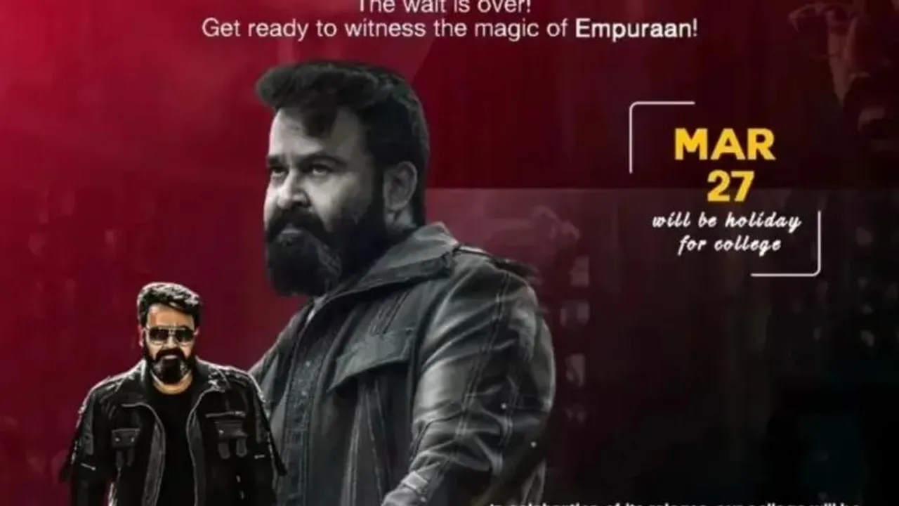 Bengaluru college shuts for Empuraan release, hosts screening