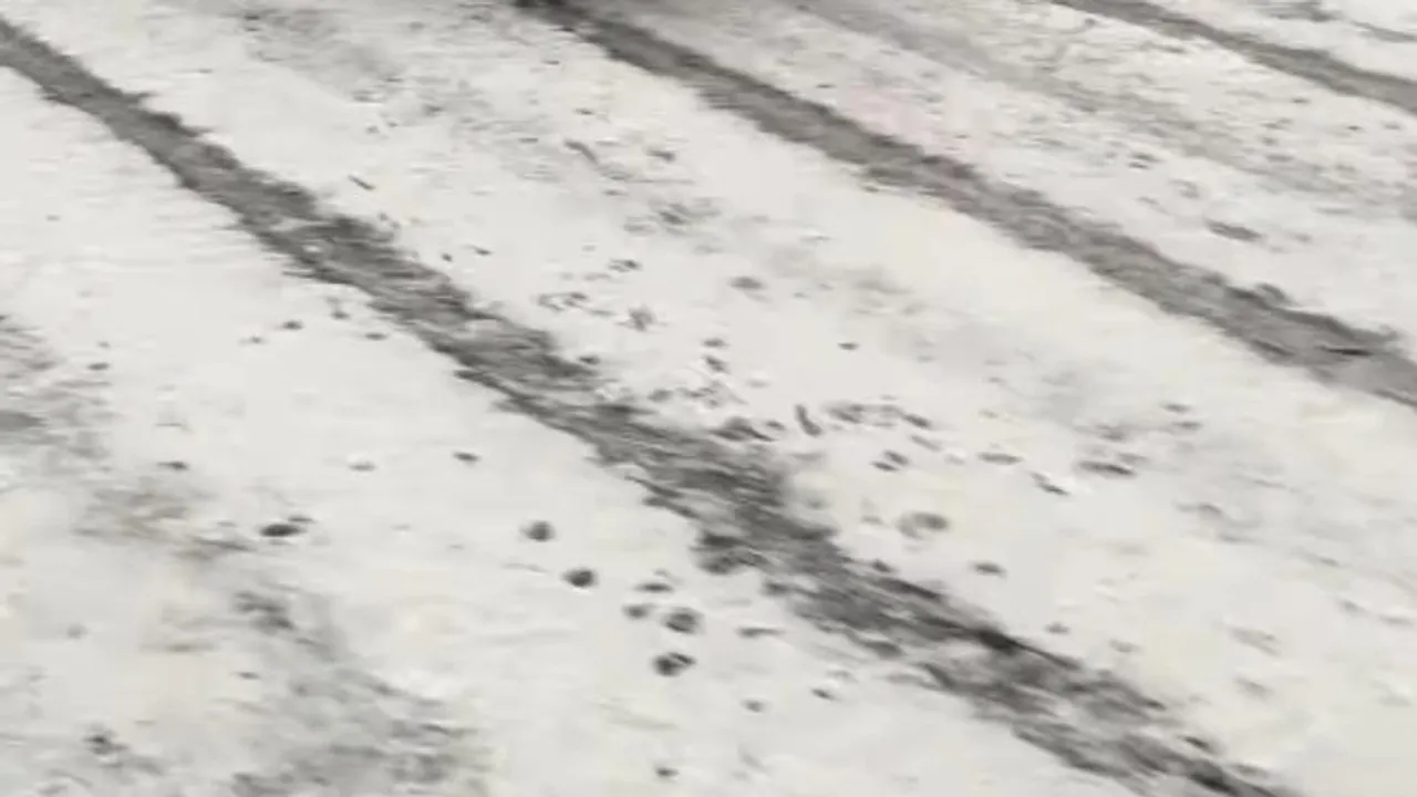 Mysterious white foam covers Bengaluru roads after heavy rains