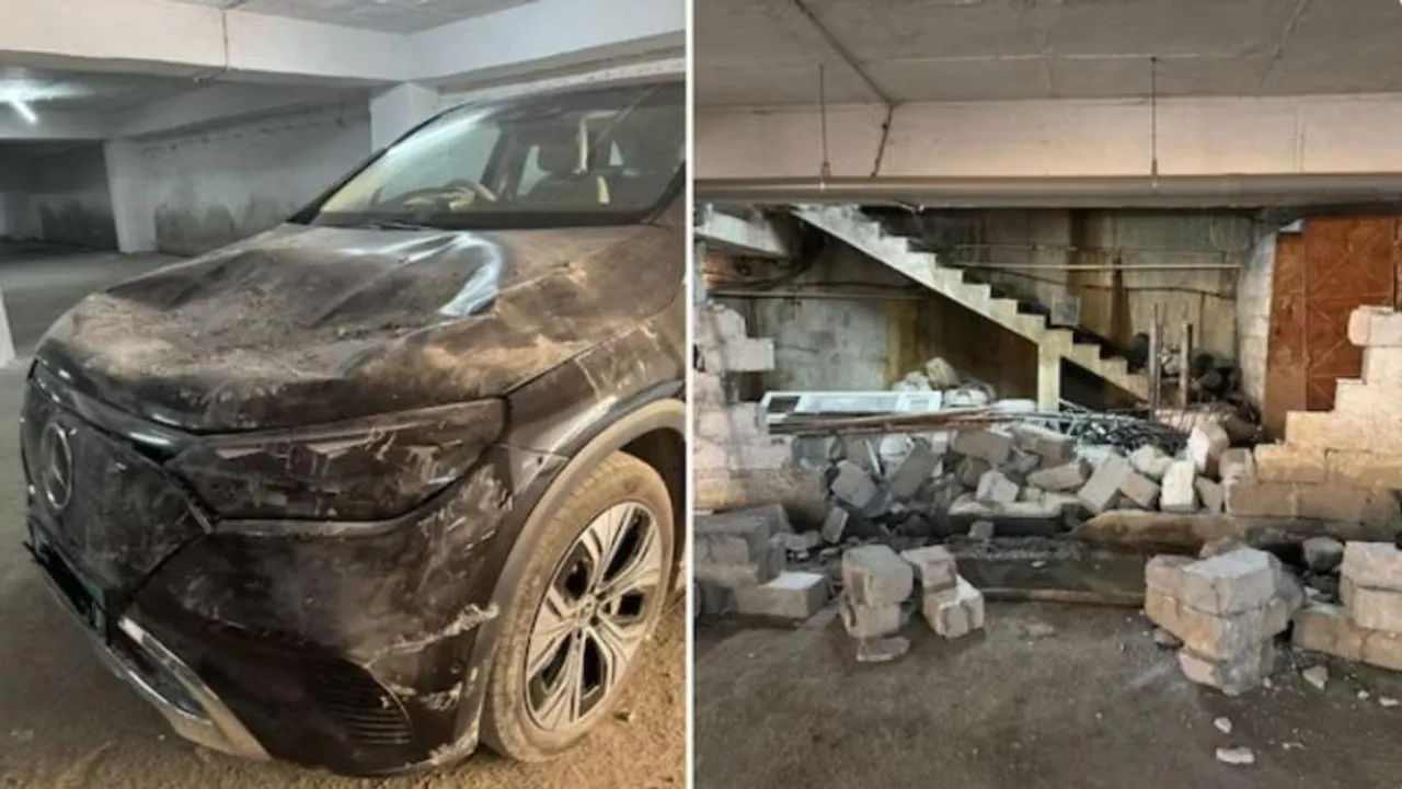 Bengaluru: Valets crash Mercedes during reel stunt, restaurant accused of cover-up 