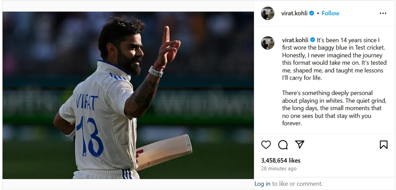Alvida Virat! Kohli hangs up his boots after 14-years stint; 9,230 runs in 123 matches