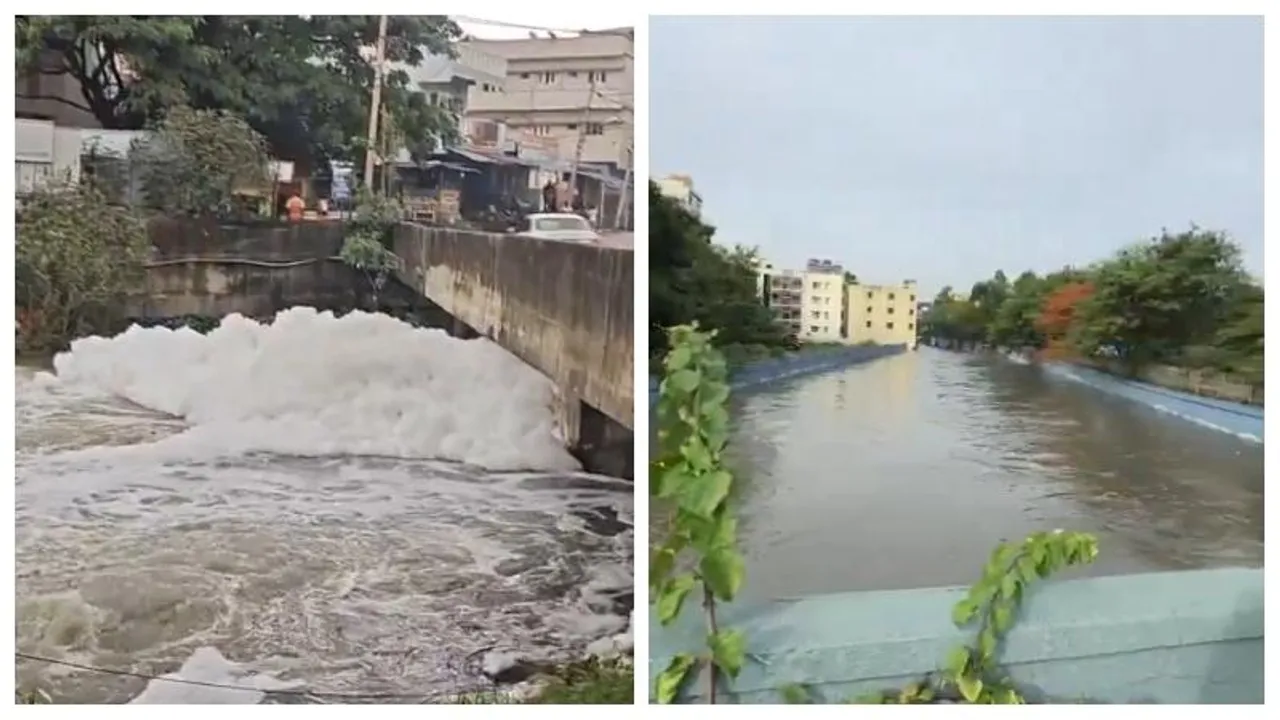 Blocked drains lead to flooding in South Bengaluru; Bellandur lake overflow raises alarm