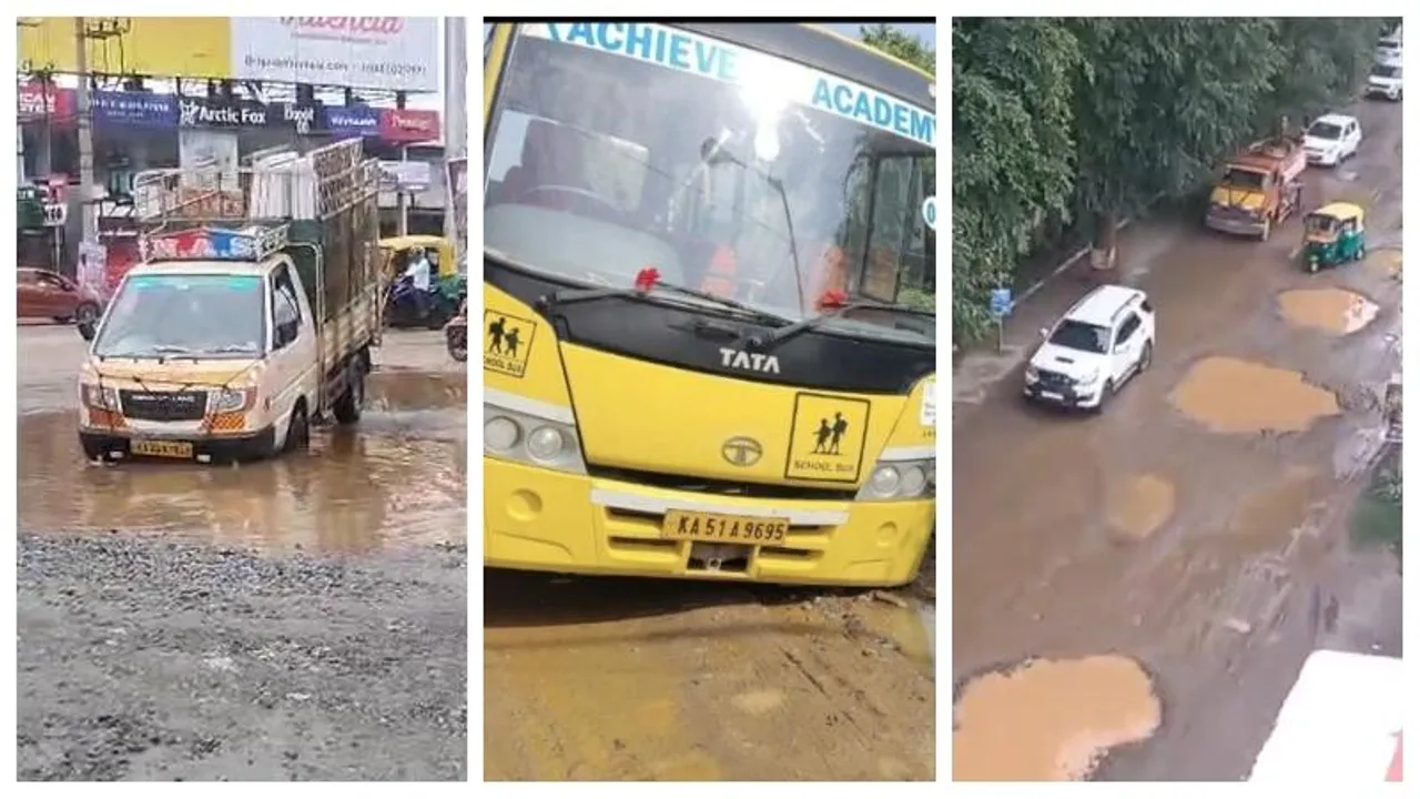 Pothole peril after pre-monsoon showers: Accidents on the rise in Bengaluru