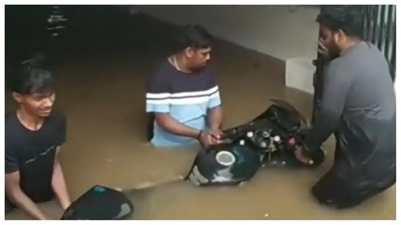 Pre-monsoon woes in Bengaluru: Waterlogging submerges basements, damages vehicles