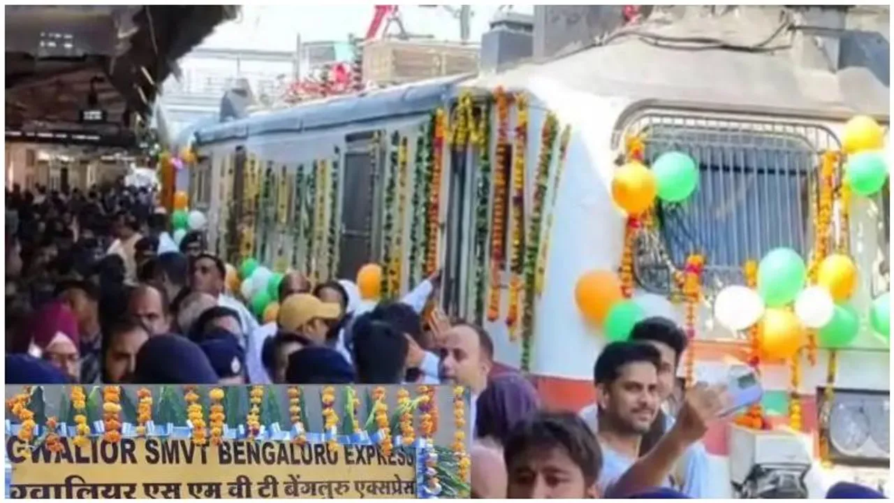 New weekly train between Gwalior and Bengaluru to enhance IT connectivity
