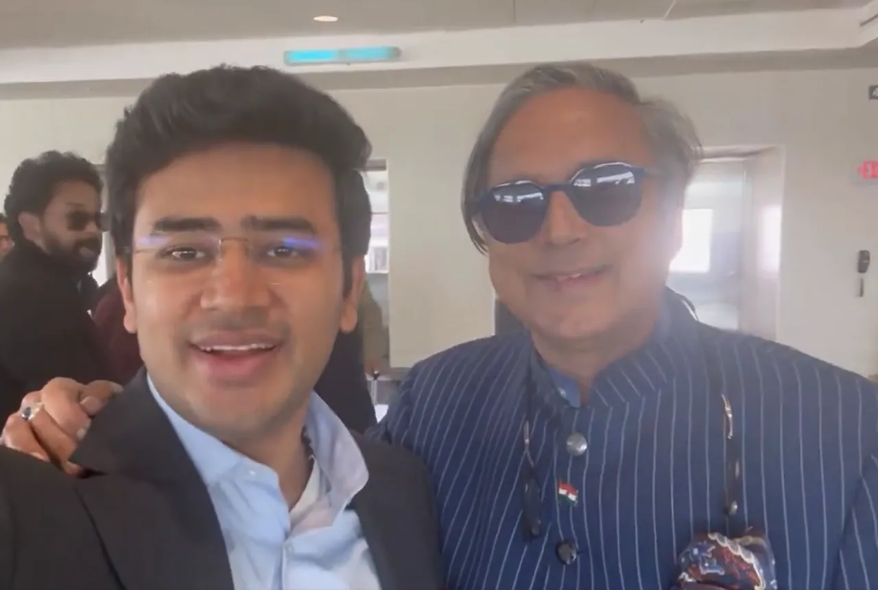 ‘From Washington with cheers’: Shashi Tharoor & Tejasvi Surya celebrate RCB’s historic win across borders