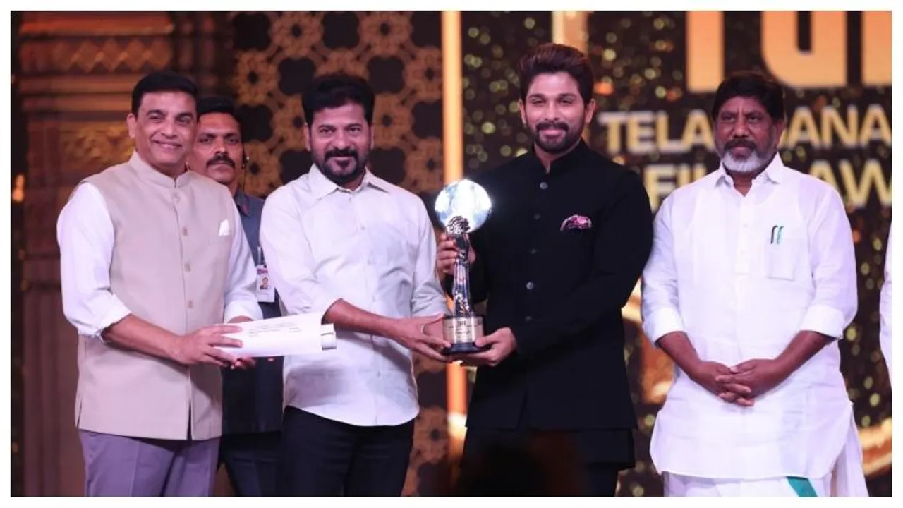 Allu Arjun wins Gaddar Award for ‘Pushpa 2’ at Telangana film awards