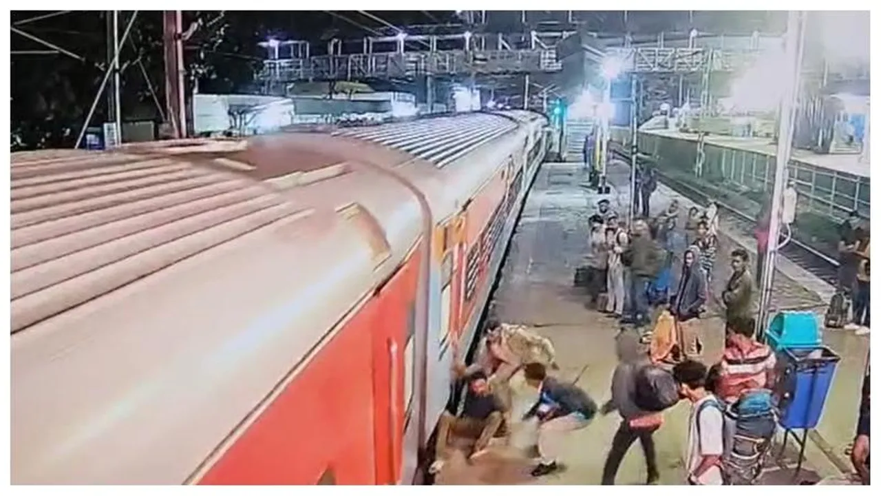 Quick action by railway staff and ex-serviceman saves passenger at KR Puram railway station
