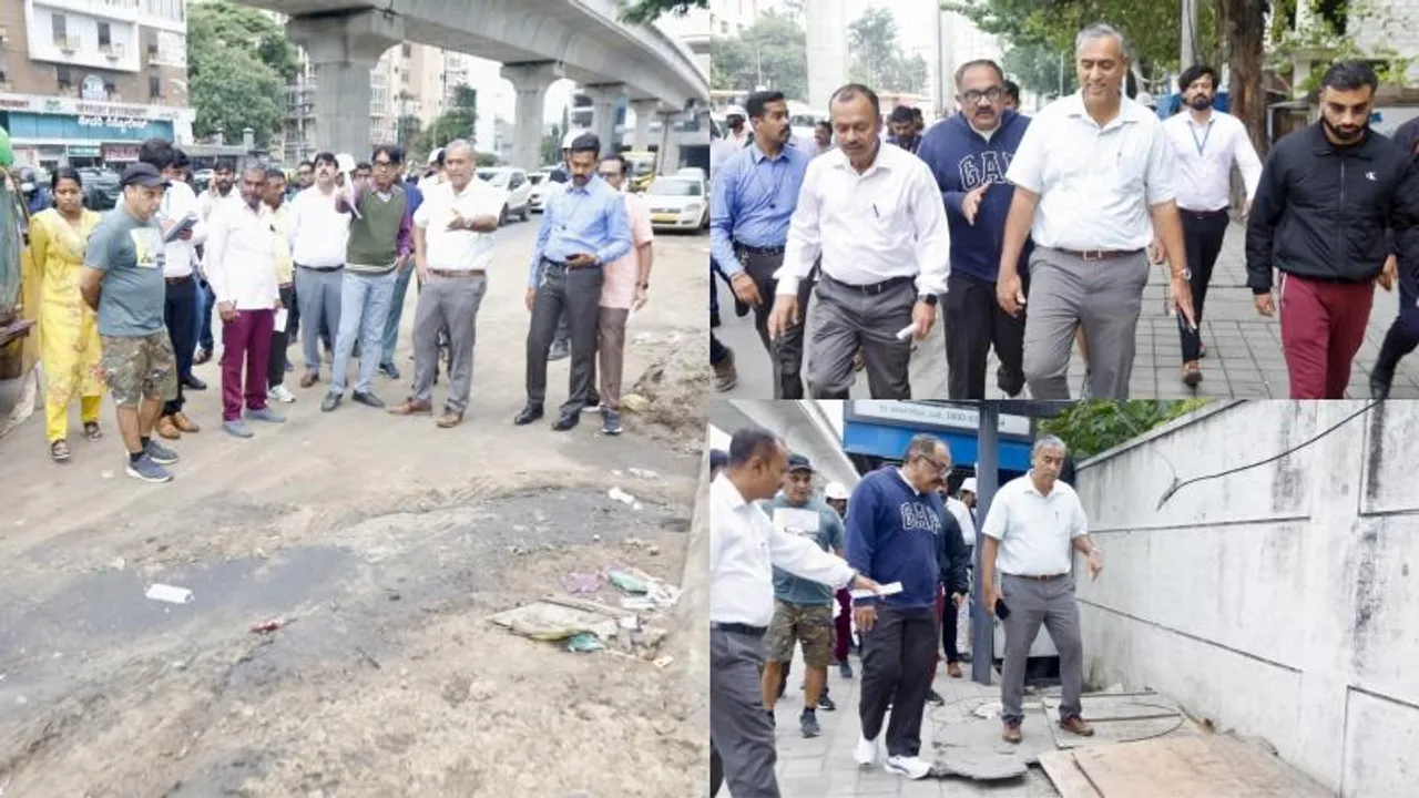 Bengaluru: BBMP sets out to transform footpaths on Bannerghatta Road into model walkways