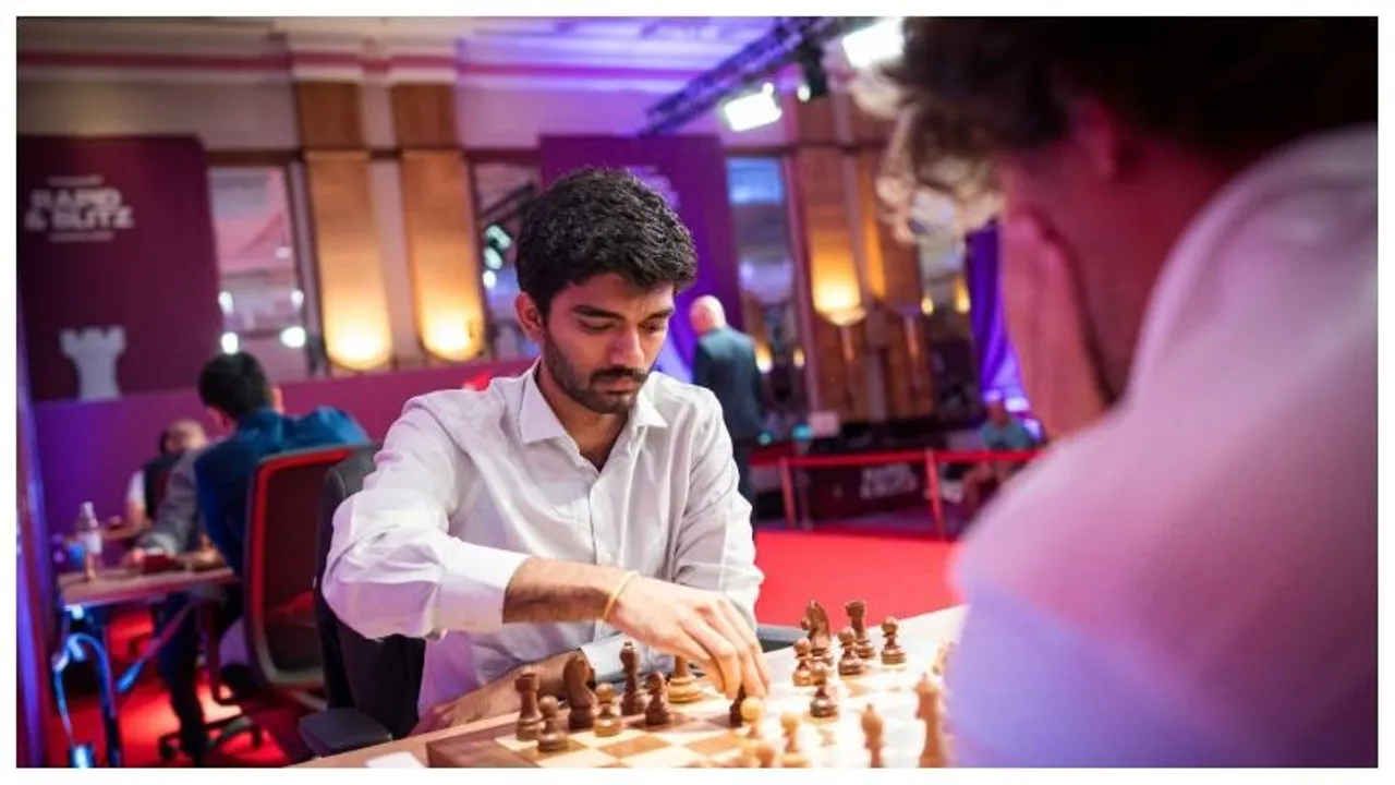 Gukesh stuns Carlsen again, leads SuperUnited Chess tournament