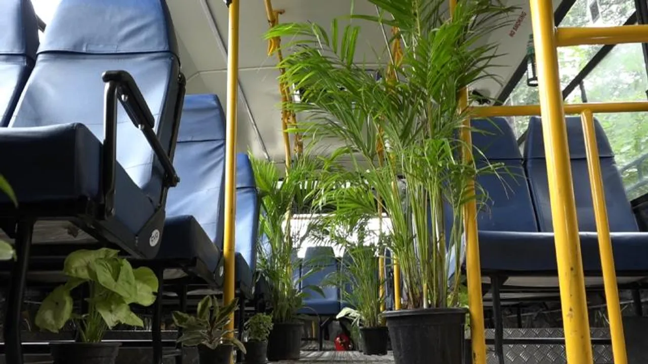 A garden on wheels: BMTC driver turns bus into a green haven