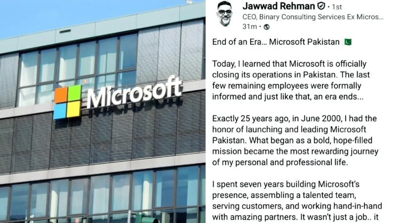 Microsoft shuts down operations in Pakistan after 25 years, marking end of a digital era