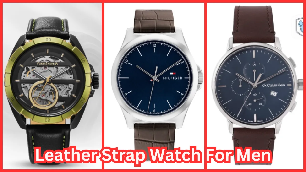 Leather Strap Watch For Men