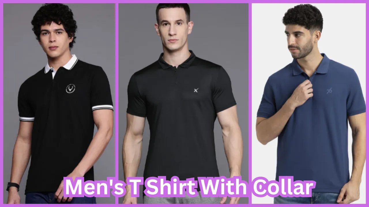 Men's T Shirt With Collar
