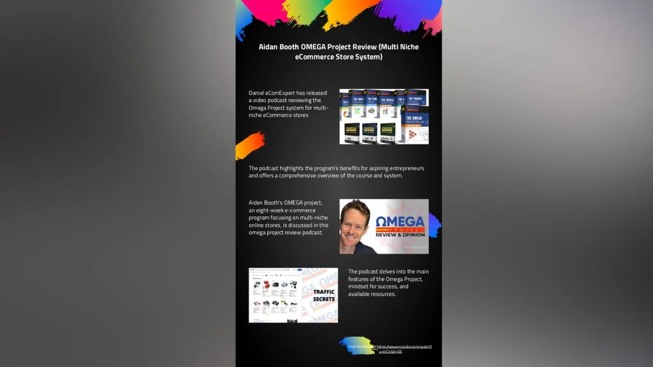 Omega Project Review of Aidan Booth Multi-Niche eCommerce Store System Revealed!