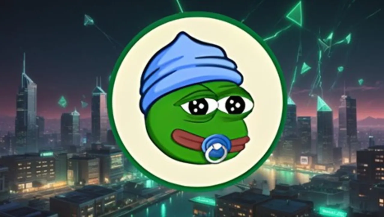 Little Pepe logo alongside presale progress chart and Layer 2 blockchain imagery symbolizing meme coin innovation.