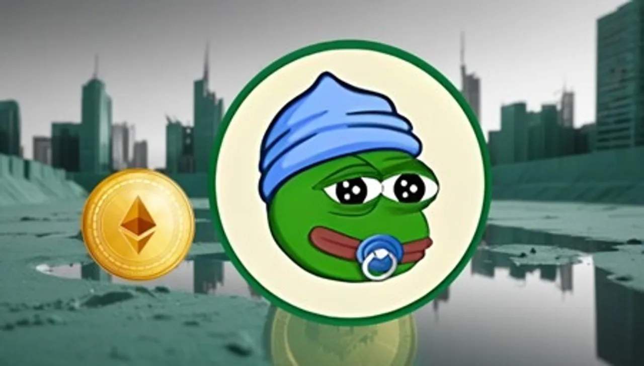 Logos for Little Pepe, Arbitrum, and Aptos on a futuristic digital finance background